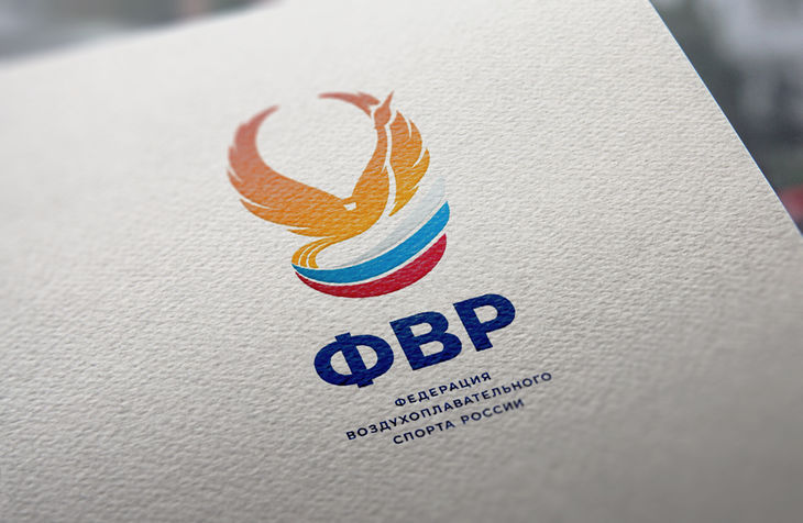 Вертикальный логотип Федерации воздухоплавательного спорта России