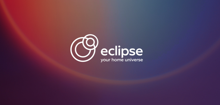 Логотип для бренда посуды Eclipse. Монохромный вариант