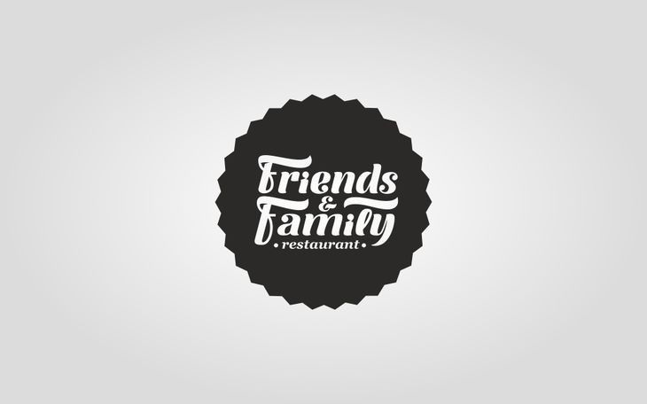 Логотип семейного ресторана Frainds & Family